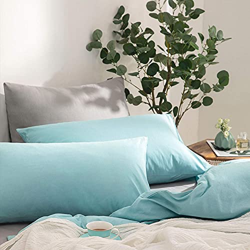 Image of NTBAY California King Microfiber Pillowcases, 2 Pack, 20 x 40, White | Soft Brushed Microfiber with Envelope Closure, Set of 2 California King 20 x 40 Inch Pillowcases, Pillow Inserts Not Included