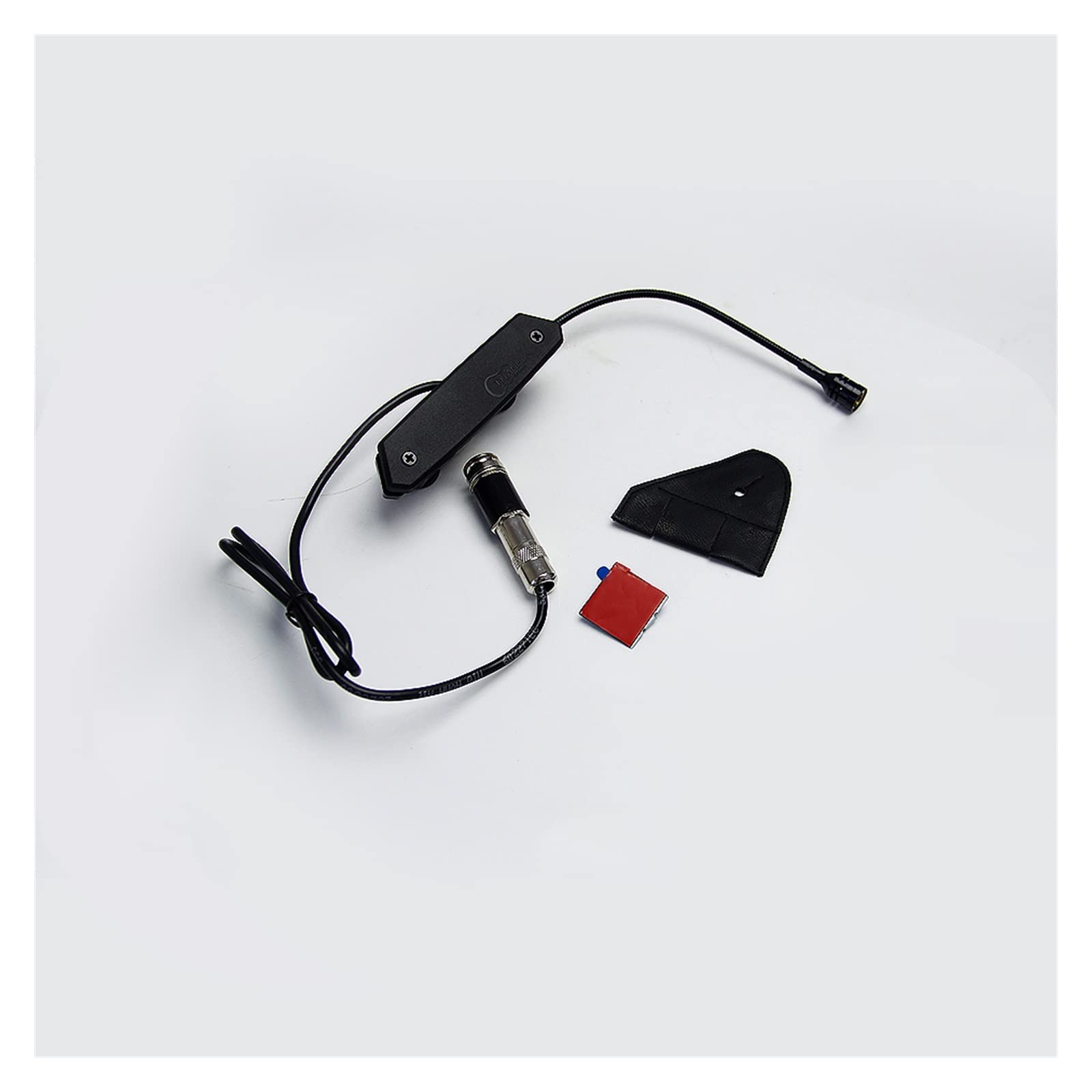 Pastillas de guitarra acústica con sistema de preamplificación piezoeléctrico adecuado para tocar banda y solo para el soporte de púas de guitarra con agujero de sonido
