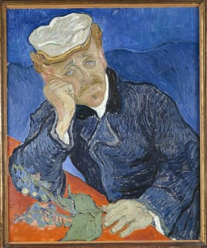 Cuadro de Van Gogh para la decoración del dormitorio: lienzo vertical de 60x90cm