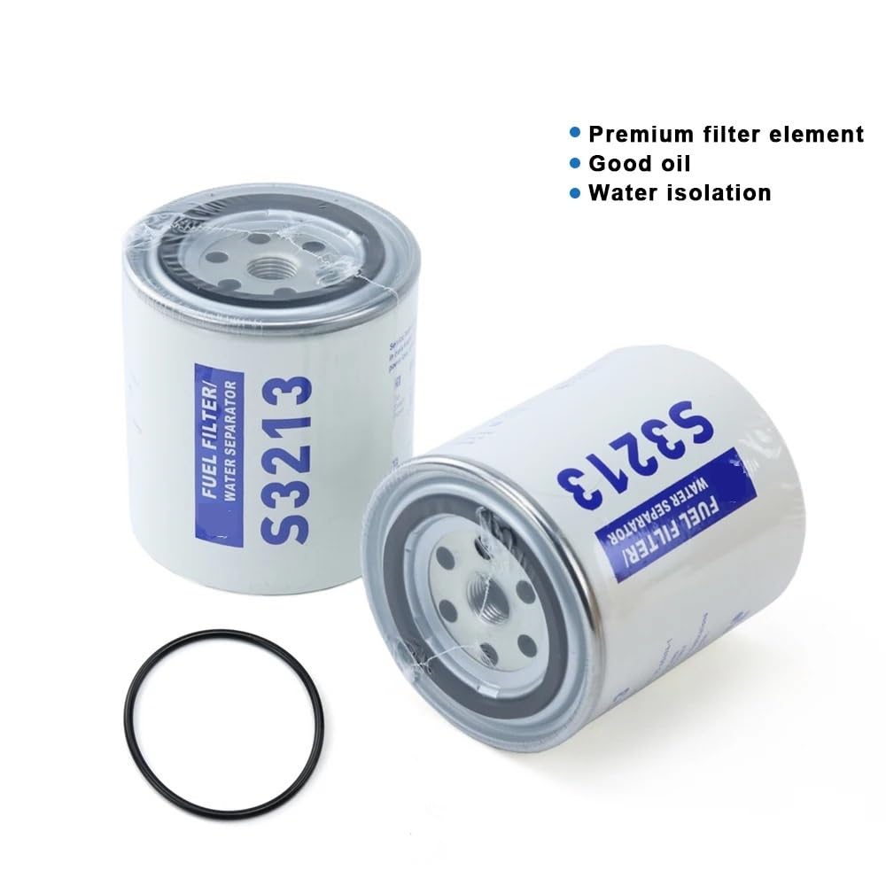 1PC/2PCS Per S3213 Separatore Acqua Fuoribordo Misura Per Mercury Quicksilver OMC Motore Marino Barca 10 Micron Filtro separatore acqua Filtro carburante motore(2PCS)