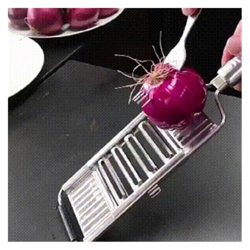 Cortadora de vegetales 4 en 1 acero inoxidable 3 piezas miniatura 2