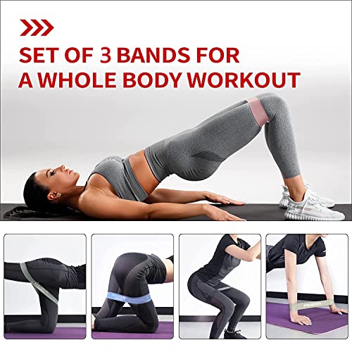 Proiron Fitness Resistance Bands Loops Bands Resistance Band Exercise Bands Set Fitness Mini Bands Workout Bands Stretch Bands For Butt Set Of 3 For Physical Therapy, Rehab, Stretching, Fitness #TOP3