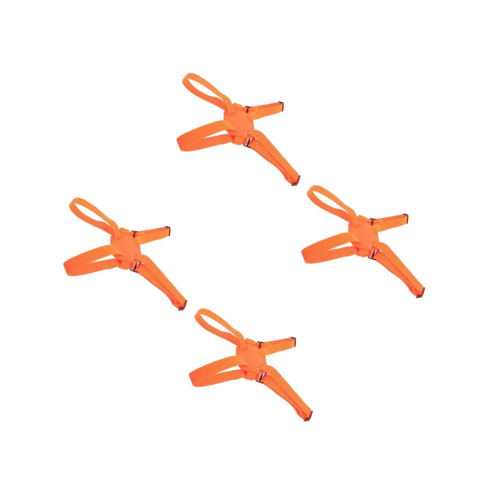 Healvian 4 Piezas Correa de Equipaje Correa de cinturón de Equipaje Accesorio de Viaje Correas de Bolso elástico Maletas Correas de Maleta cinturón de Embalaje de Equipaje páginas Naranja