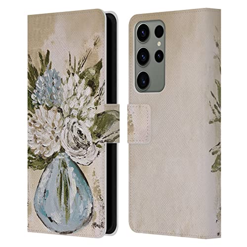 Funda Galaxy S23 Ultra flores azules para reuniones y diario
