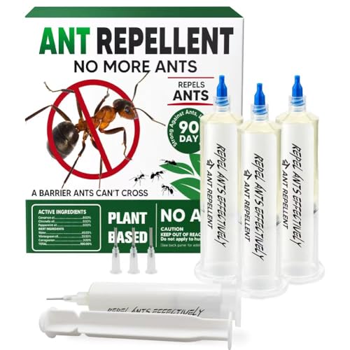 Ant Repellent Indoor Pet Safe Ant Repellent Outdoor Get Rid of Ant Keeps Ants Away Ant Deterrent for Home Protects up to 120 sq ft Natural Ingredients People/Pet/Plant Friendly- 4P