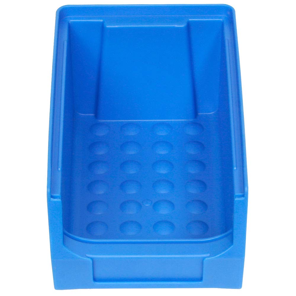 Lot de 40 boîtes de rangement industrielles de qualité industrielle, 2 tailles, 20 x LB5 bleu, 20 x LB4 rouge