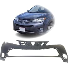 HonorBuilt Compatible with Toyota RAV4 20132015 Front Bumper Cover | Primed, Ready to Paint, OEM 521190R911, TO1014101