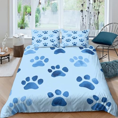 Housse de couette imprimé 3D parure de lit microfibre résistante - 4