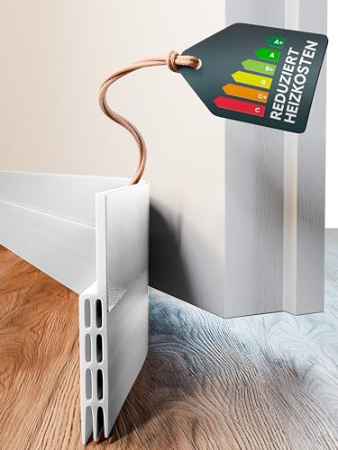 Zugluftstopper für Türen 100cm Weiß - Türdichtung...