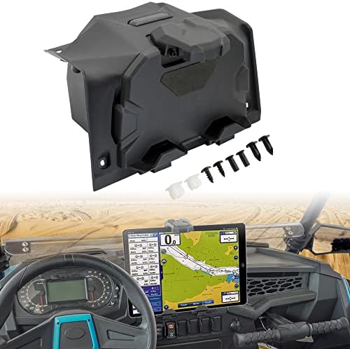SAUTVS Electronic Device Holder with Storage Box Organizer Tray, Sporty Phone Tablet GPS Holder Mounts for Polaris RZR XP 1000 XP4 Turbo 2019-2023 Accessories