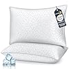 COZSINOOR Cooling Bed Pillows Queen Size - Premium Down Alternative Pillows Set of 2 for Side, Back, and Stomach Sleepers Hotel Quality Fluffy Soft Microfiber Fill Breathable Skin-Friendly