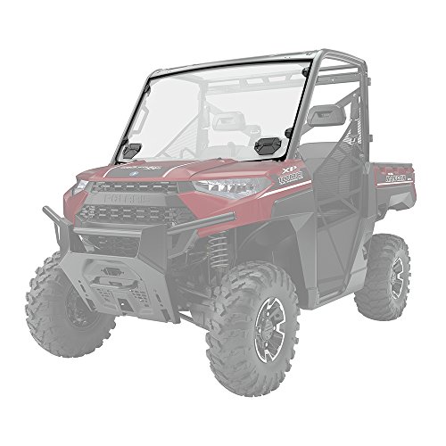 Polaris Lock & Ride Full Vented Front Windshield, Hard Coat Polycarbonate, for Specific RANGER Models, Easy Install, Blocks Wind, Rain, and Cold Weather - OEM Part 2883266