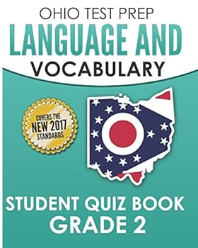 Paperback OHIO TEST PREP Language & Vocabulary Student Quiz Book Grade 2: Covers Revising, Editing, Vocabulary, Writing Conventions, and Grammar Book