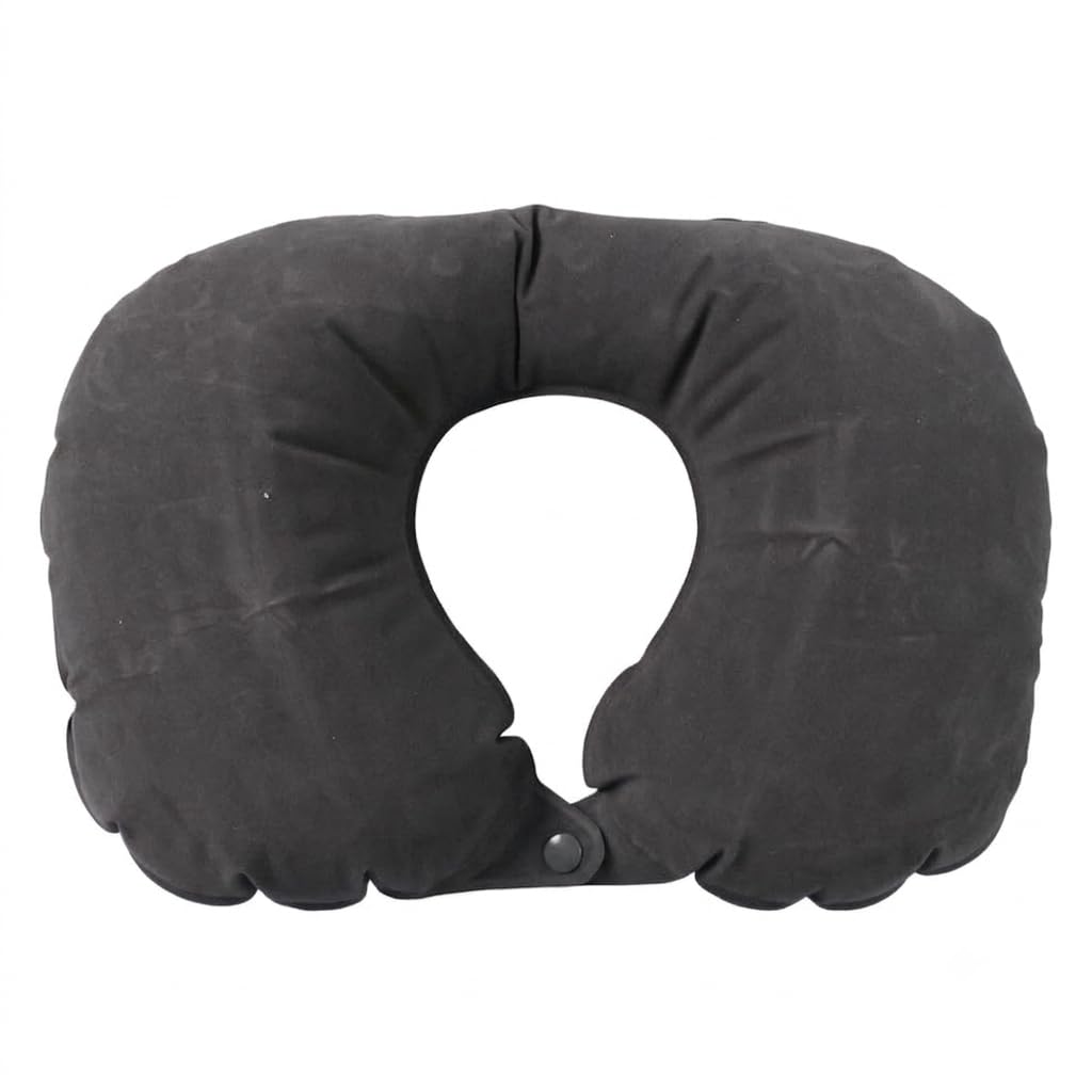 Inflatable U-Shaped Travel Neck Pillow | Portable Air Neck Cushion for Airplane, Car, Train & Bus Travel | Soft Ergonomic Neck Support Pillow for Camping & Office | 1 Piece (Color May Vary)-image-31
