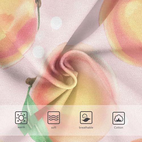 Toddler Underwear Floral 2t Cotton Little Girl Panties Fancy Kids Undies Briefs Watercolor Peaches Green Leaves3