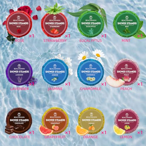 Aromatherapy Shower Steamers Set - 12 Vegan Relaxation Tablets - Image 2