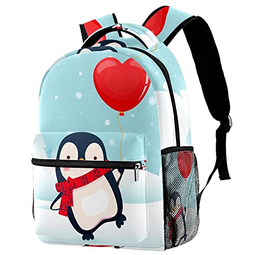 Sac à bandoulière pingouin d'hiver mixte pour enfants et adolescents