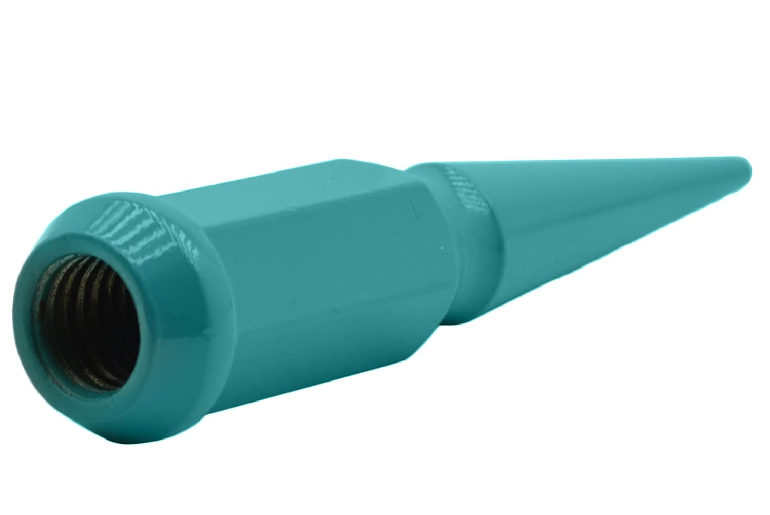 20 Pc Turquoise Blue Spike Lug Nuts Powder Coated | Steel | 4.5" Tall | M14x1.5 Thread Pitch + 1 Key Compatible with Jeep 2018-2020 JL Sahara 2020 Gladiator Aftermarket Wheels