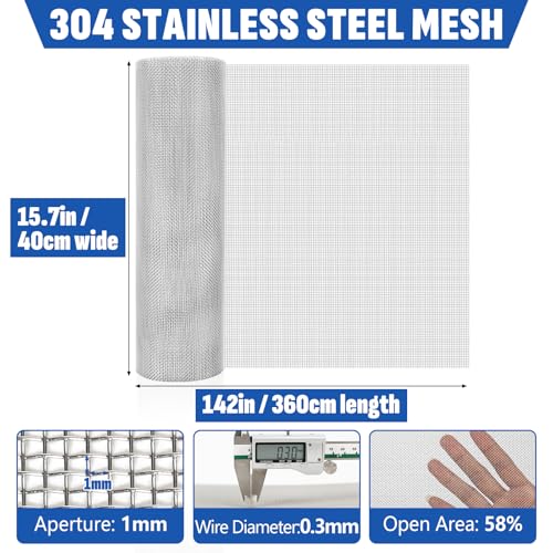 20 mesh 304 stainless steel mesh screen 1573939 x 142393940cm x 360cm wire screen mesh rust free woven wire mesh metal mesh screen for air vents window screen filters garden covers