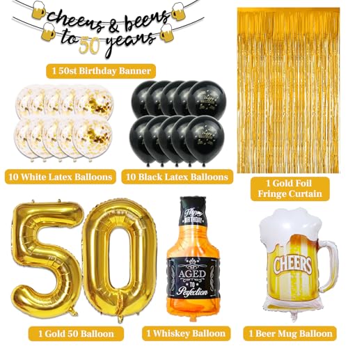 Kit Decoración Cumpleaños 50 Años 50% OFF - $8.44