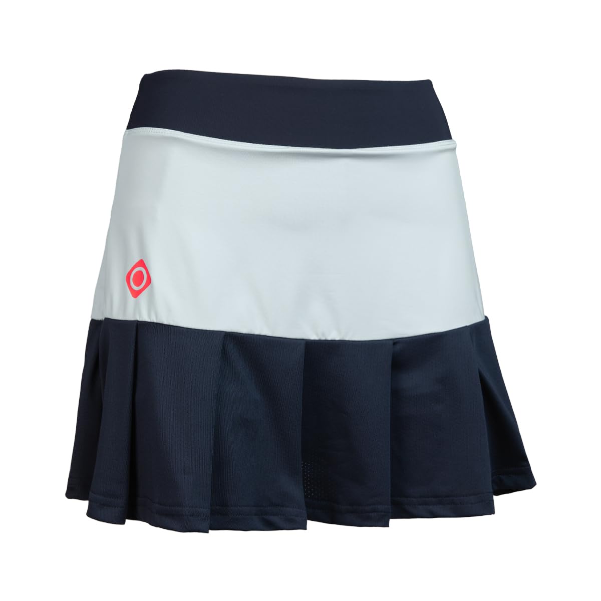 Izas Cantal Skirt Falda de Pádel para Mujer con Pantalón Interior. Mini Falda Elástica y Transpirable con Plisado y Múltiples Bolsillos. Color Verde