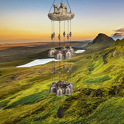 Ylyycc Turtle Wind Chimes,25" Wind Chimes Outdoors Clearance, Wind Chimes For Outside With 12 Copper Bell Soothing Melodic Tones, Home Garden Decor Wind Chimes For Mom Grandma Unique Birthday Gifts #TOP6