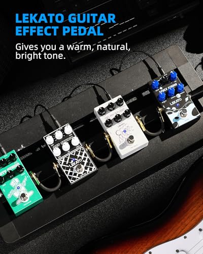 Image of LEKATO Reverb Digital Guitar Effect Pedal, Reverb Innovation Unique Sound 9 Effects Universe Pedals with Bypass Pure Digital for Electric Guitar (EP-03)