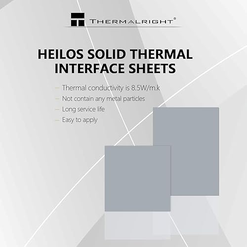 Miniatura 4 de Thermalright Heilos Hoja de interfaz térmica sólida Hoja de grasa de silicona conductora térmica sólida para CPUGPU, conductividad térmica 8.5 Wmk,