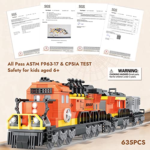 City Güterzug Bausteine City Zug Spielzeugsets mit 3 Wagen und Zugwartungszubehör Kreatives Spielzeug Ab 6 Jahren Jungen… – Bild 6