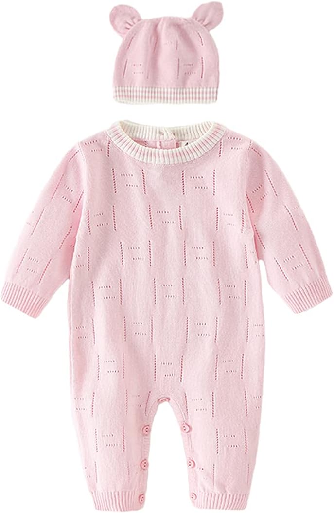 Vivobiniya toddler boy knit romper baby girl Jumpsuit kids long sleeve sweater clothes 3-24m