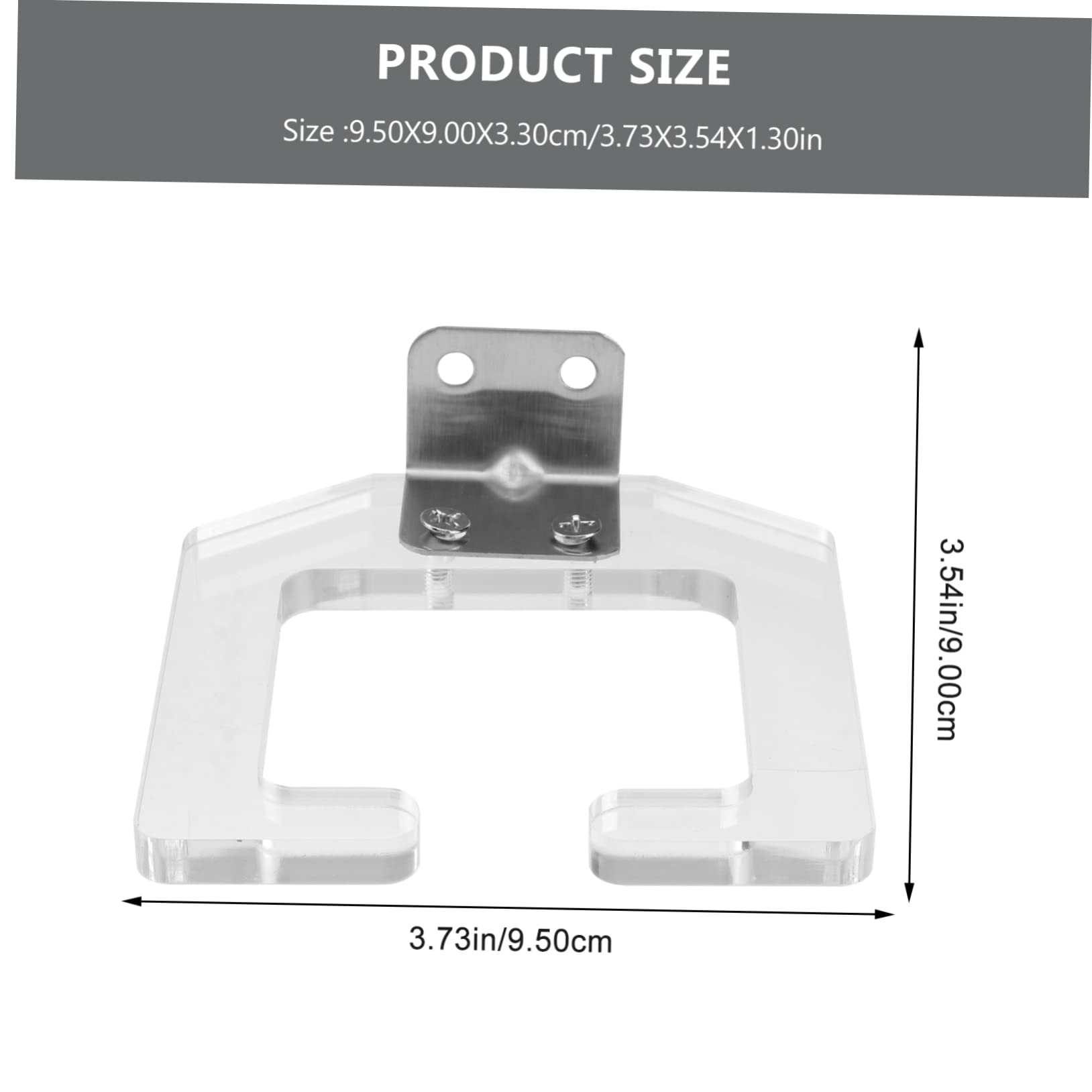 Cabilock 3 Pezzi Supporto Per Asciugacapelli Compatibile Con Piastra Per Supporto Da Parete Robusto Ripiano Per Asciugacapelli in Acrilico