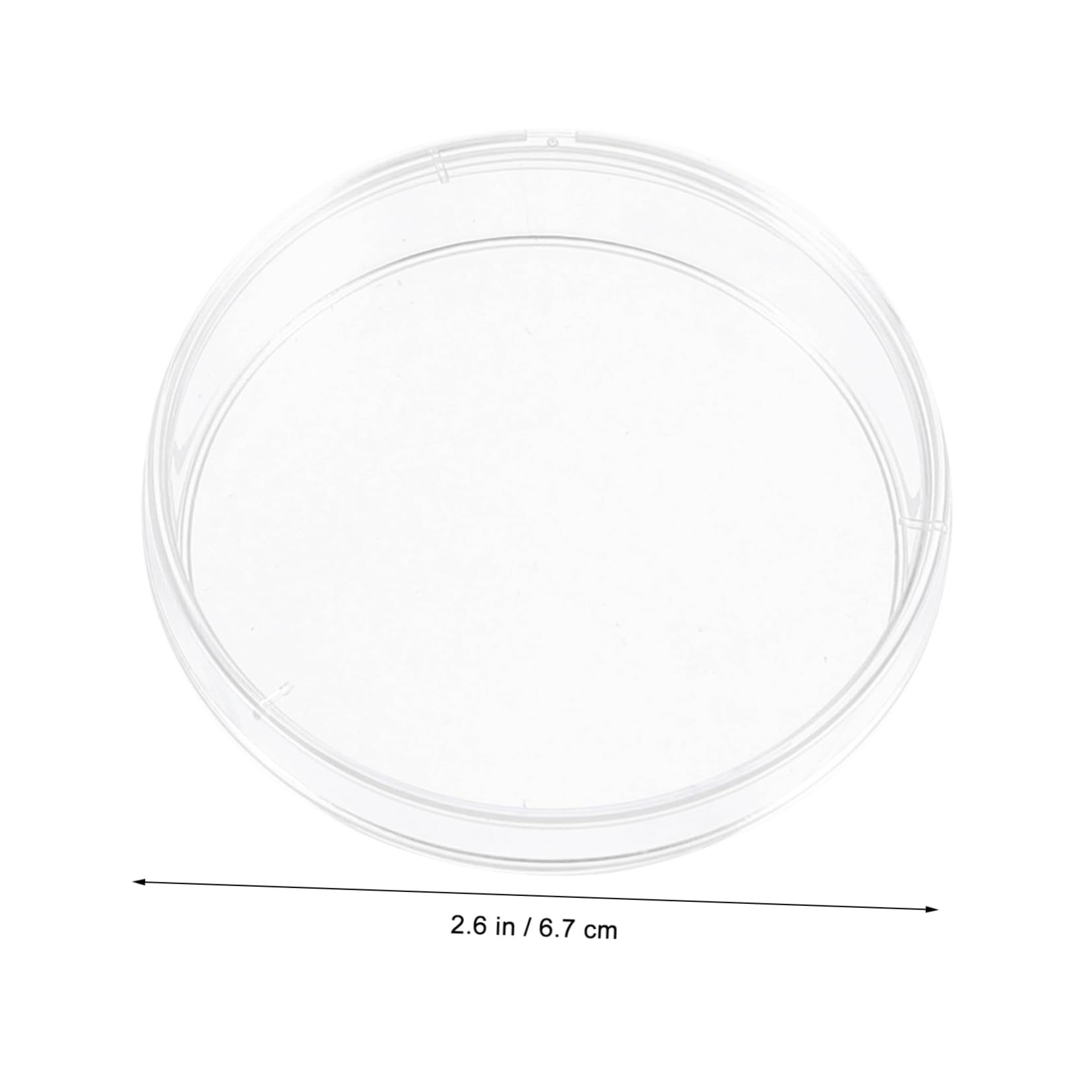 KICHOUSE Cell Culture Dishes 30pcs Plastic Petri Dishes with Lids for Laboratory Work