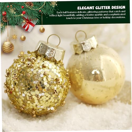 Boules de Noël incassables blanches et dorées pour sapin sans risque de casse - 3