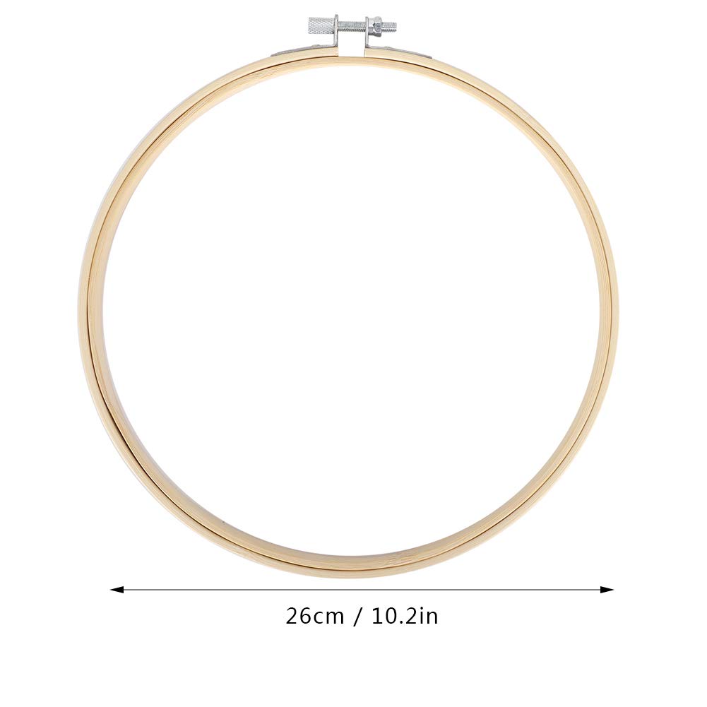 Cross Stitch Frame Hoop 20/26cm Bamboo Embroidery Hoop Adjustable Circle Cross Stitch Hoop Rings for Hand Embroidery Cross Stitch Embroidery - Image 3