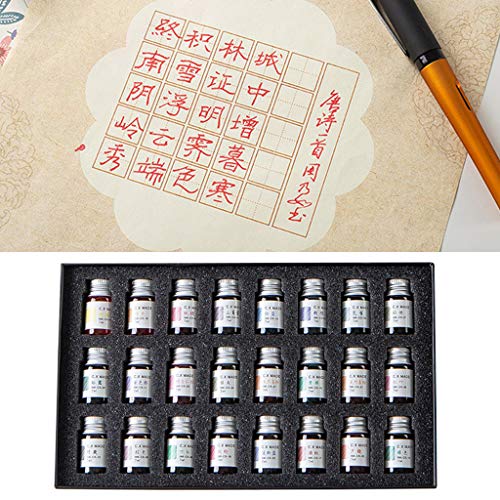 Qirun 24 Colori 7ml Inchiostro in Polvere d'oro