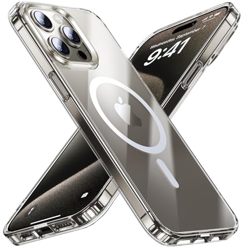 Uyiton Hülle für iPhone 15 Pro Max,Case für iPhone 15 Pro Max Handyhülle Schutzhülle, Anti-Vergilbung,Stoßfest Kratzfest...