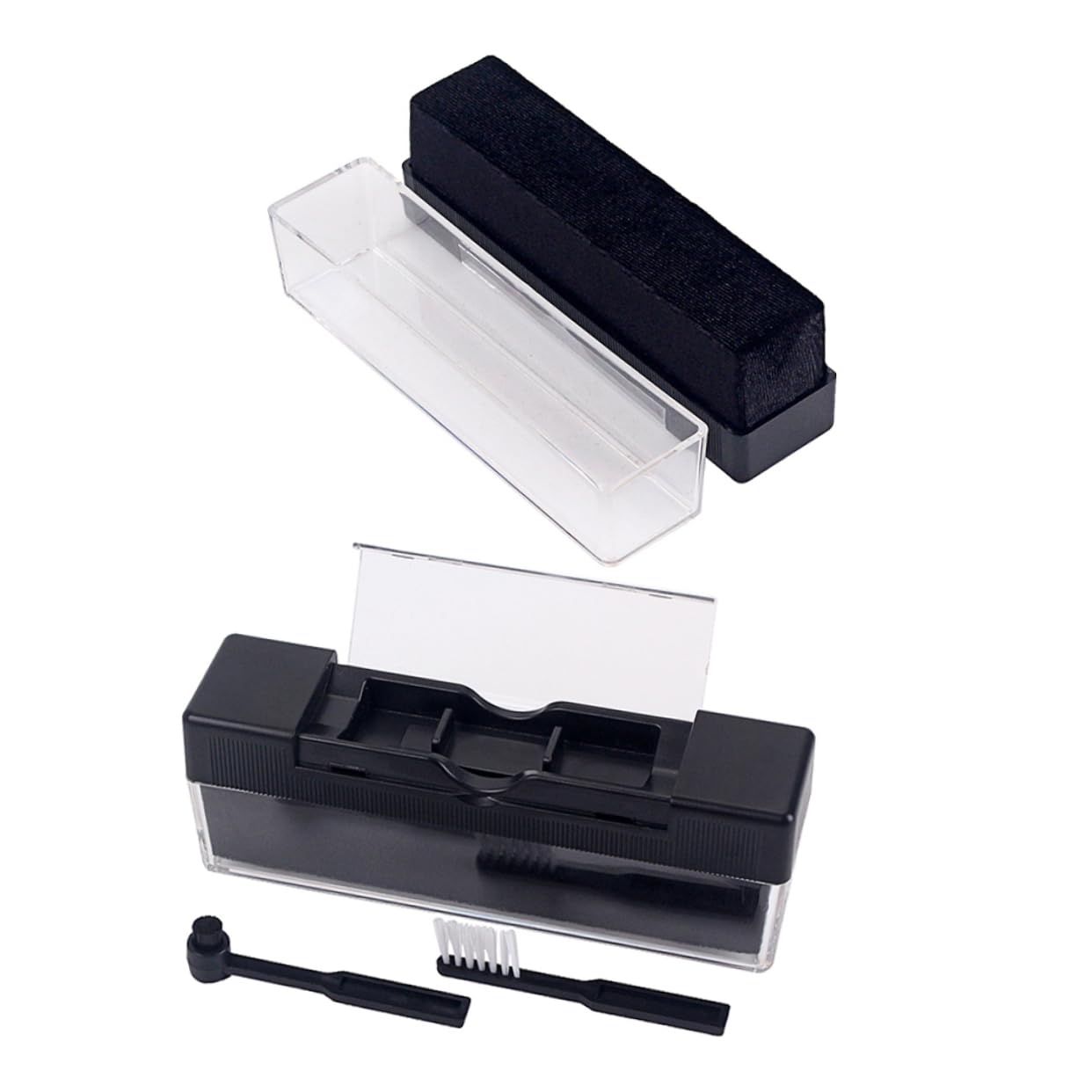 Uonlytech Kit De Limpieza De De Vinilo (3 Juegos) con Cepillo para Tocadiscos Y Eliminador De Polvo Y Huellas Dactilares.