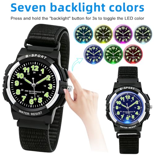 Image of Juboos Kids Watch Analog for Boys Girls Teens Waterproof Sport Wristwatch