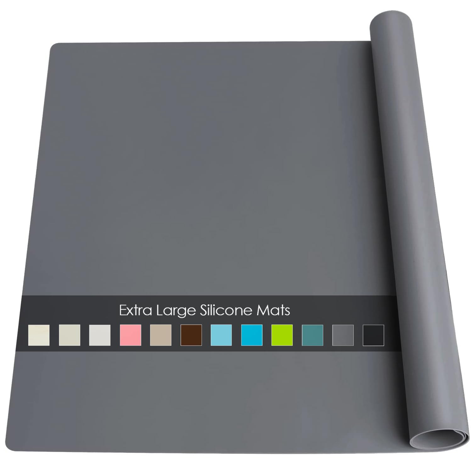 Extra Large Silicone Mat, 31.5x23.6 Large Silicon Placemats for Kids, Heat Resistant Matt for Kitchen Counter Non-Stick Table Mat for Dough and Pastry