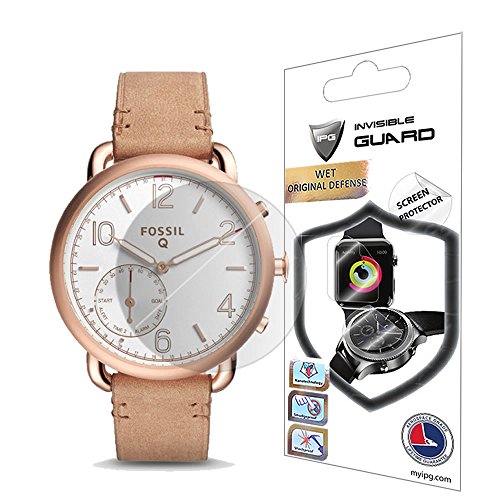 for Fossil Q Tailor Smartwatch Screen Protector (2 Units) Invisible Ultra HD Clear Film Anti Scratch Skin Guard - Smooth/Self-Healing/Bubble -Free by IPG