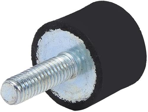 Miniatura 4 de M8 M6 - Aislador antivibración de goma con aislamiento de vibración, amortiguador silencioso, bobinas de automóvil, barco, paquete de 4 (VD20 x 15