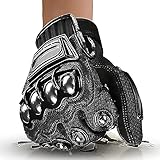 [KUMADAI] メリケンサック 護身用 本物 バイク グローブ 護身用武器 手袋 護身用グッズ 武器 ボクシンググローブ 防犯グッズ 護身用品 護身用具 護身 少年メリケンサック ナックル 女性 夏用 (L, Full finger black)