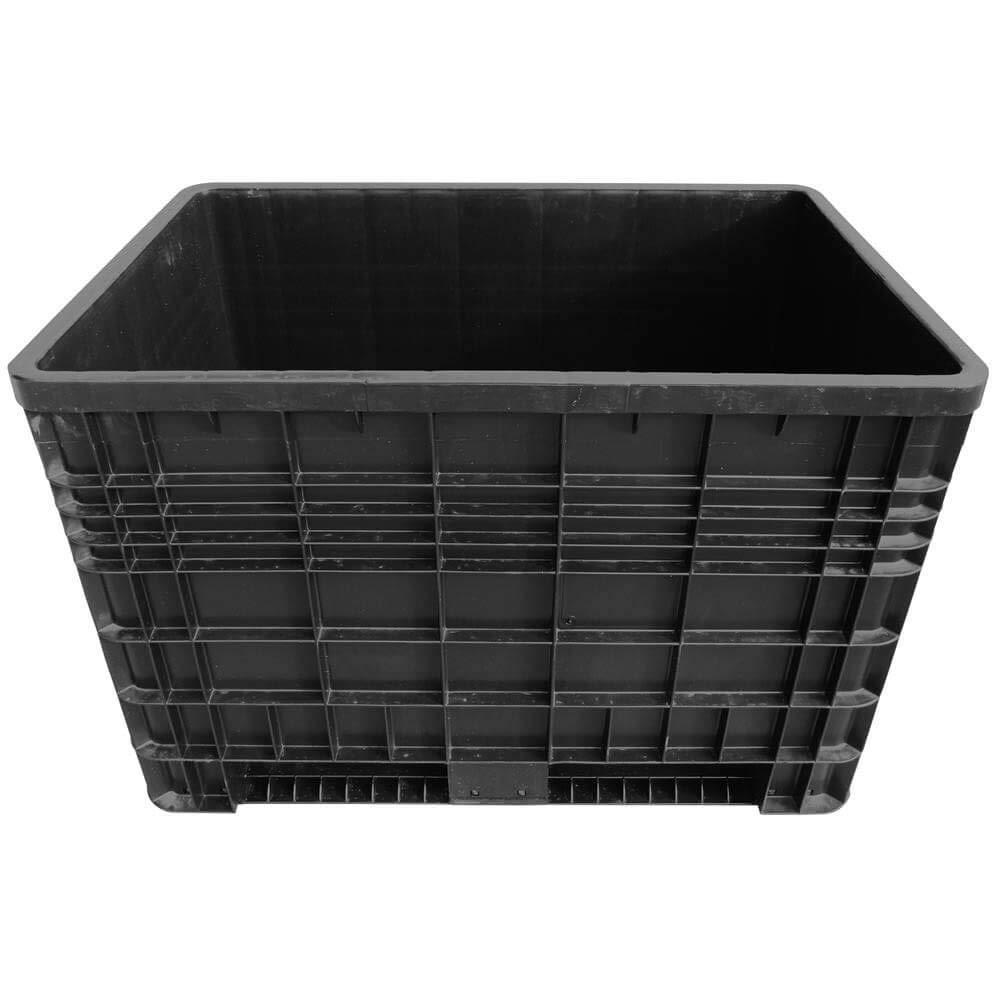 Cassa pallet in plastica (HDPE riciclato) 2 traverse, Mis. 1200 L x 800 P x 800 H mm, portata 250 Kg, volume 530 Lt