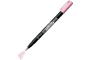Tombow Irojiten Brush Pen Fudenosuke Pastel - Soft Pink: Master Calligraphy for Dark Paper