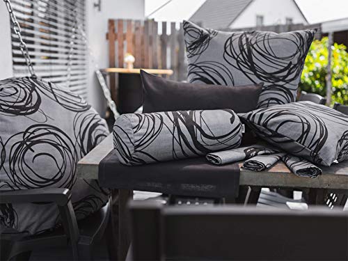 Beties Federa Cuscino 40x40 Cm Ortensia - 100% Cotone Panama Con Struttura Slubs