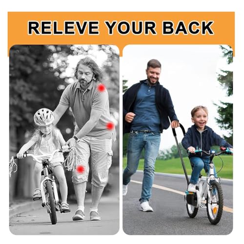 Barra de empuje para bicicleta de niños con manija de equilibrio ajustable 2