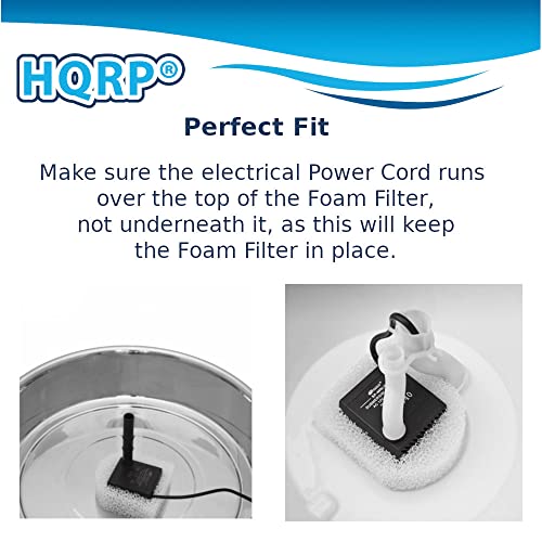 HQRP 2-Pack Foam Pre-Filter compatible con Drinkwell miniatura 6