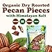 Food to Live Organic Dry Roasted Pecan Pieces with Himalayan Salt, 1.5 Pounds – Oven Toasted, No Oil Added, Lightly salted, Rich in Flavor and Crunch Nuts, Perfect for Cooking, Baking and Snacking, No-GMO, Vegan, Kosher, Bulk