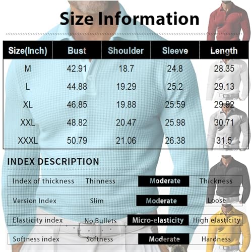 Mens Knit Polo Sweater Long Sleeve Polos Lightweight Casual Dress Pullover Sweaters3