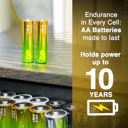 GP Ultra AA Batteries 40 Pack – 1.5V Alkaline Double A Batteries – 10-Year Shelf Life – Reliable Power for Toys, Remotes, Clocks & Devices – Ideal Battery Pack for High-Drain Household Electronics - Image 3